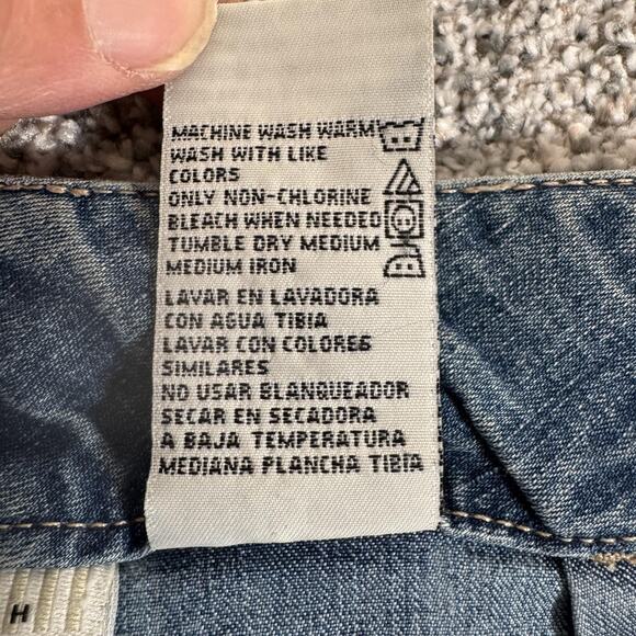 White Stag Mom Jeans 8 Blue Medium Stonewash Stretch Straight Leg Zip Fly - Picture 12 of 14